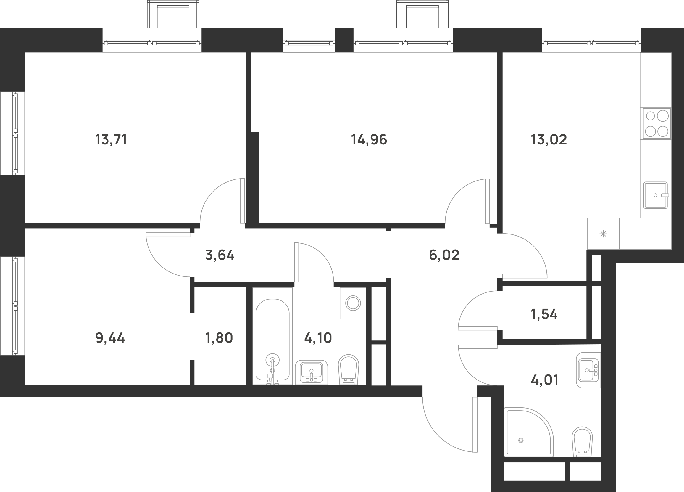 Планировка Талисман на Рокоссовского